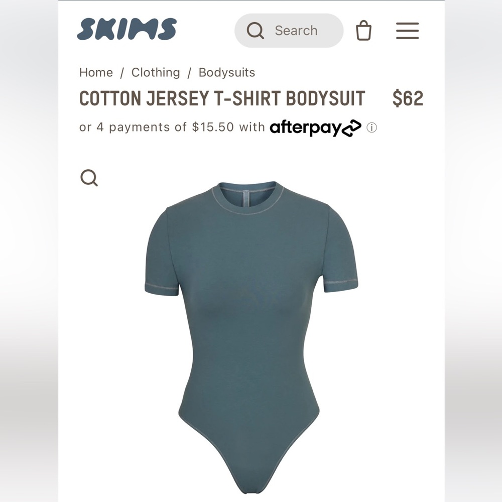 NWOT Sold Out Skims Cotton Bodysuit